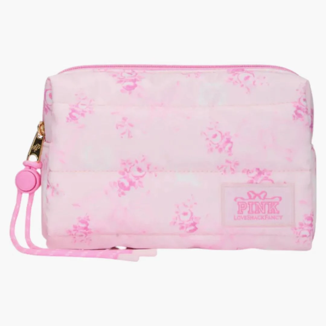 Pink X Loveshackfancy Makeup Bag Beaux Icons - Image 3