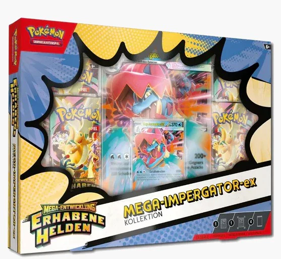 Pokemon Mega-Entwicklung Erhabene Helden Mega-Impergator-EX Kollektion (deutsch)
