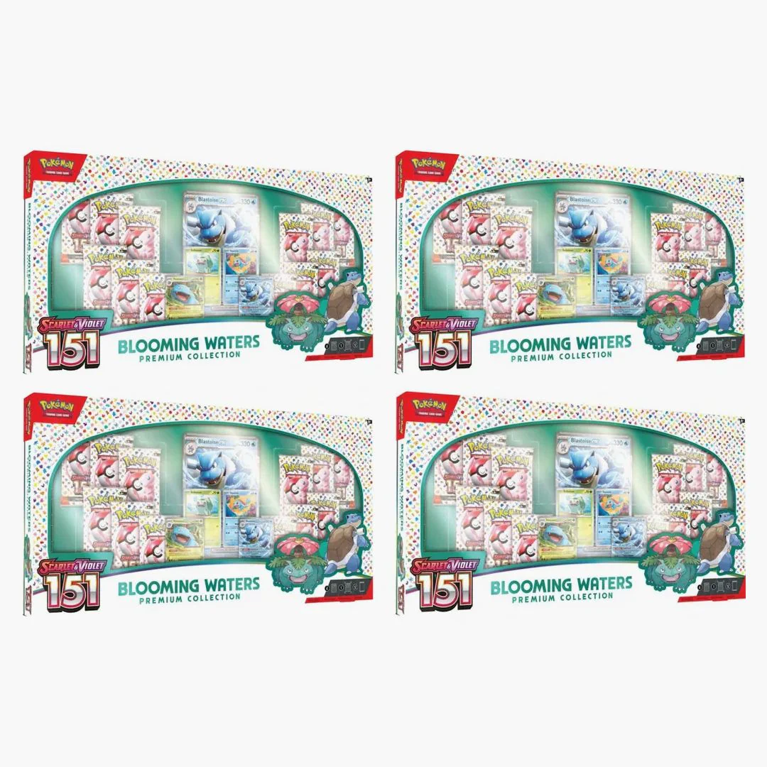 Pokémon Scarlet & Violet 151 Blooming Waters Premium Collection Box 4x Lot