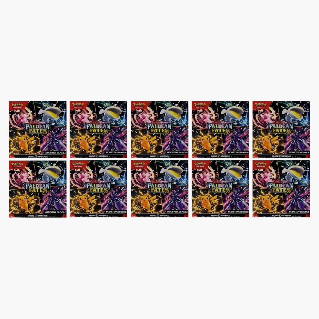 Pokémon Scarlet & Violet Paldean Fates Booster Bundle 10x Lot - Image 2