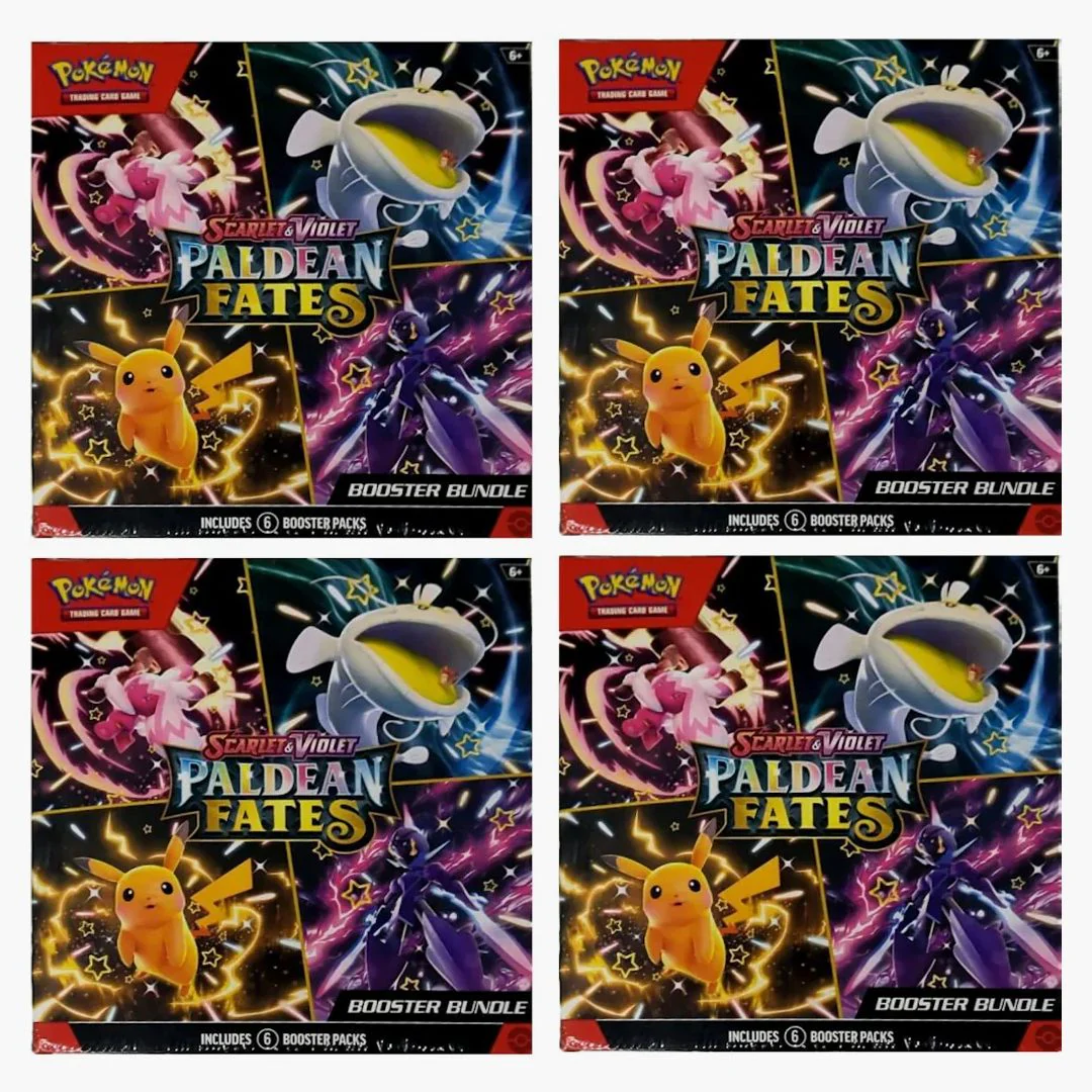 Pokémon Scarlet & Violet Paldean Fates Booster Bundle 4x Lot - Image 2