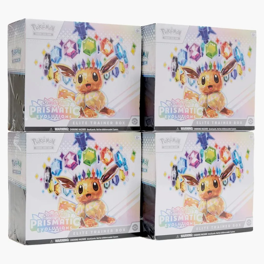 Pokémon Scarlet & Violet Prismatic Evolutions Elite Trainer Box 4x Lot - Image 2