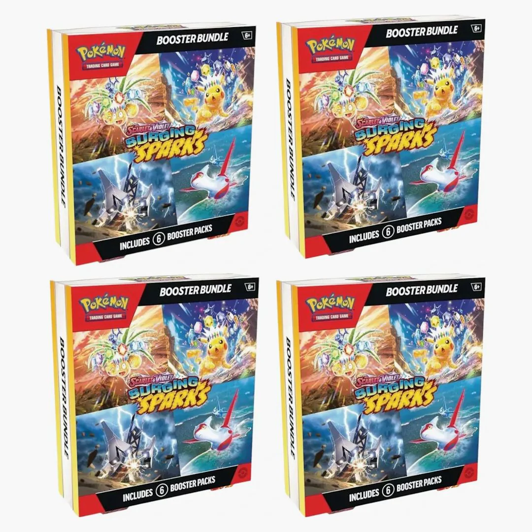 Pokémon Scarlet & Violet Surging Sparks Booster Bundle Box 4x Lot - Image 2