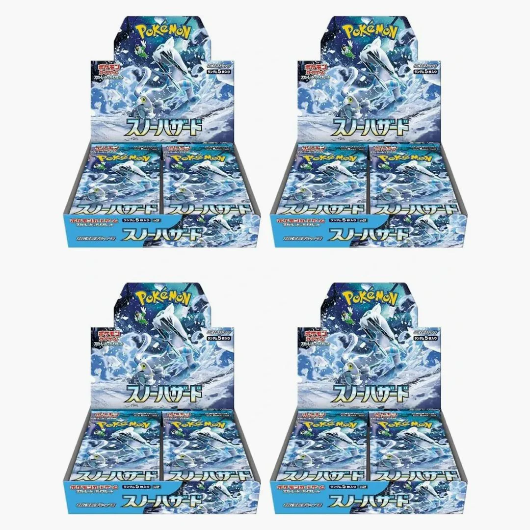 Pokémon Tcg Scarlet & Violet Expansion Pack Snow Hazard Booster Box (japanese) 4x Lot