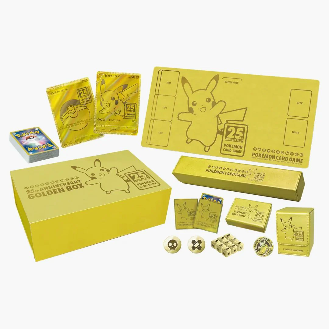 Pokémon Tcg Sword & Shield 25th Anniversary Collection Golden Box Supply Set (japanese) - Image 2