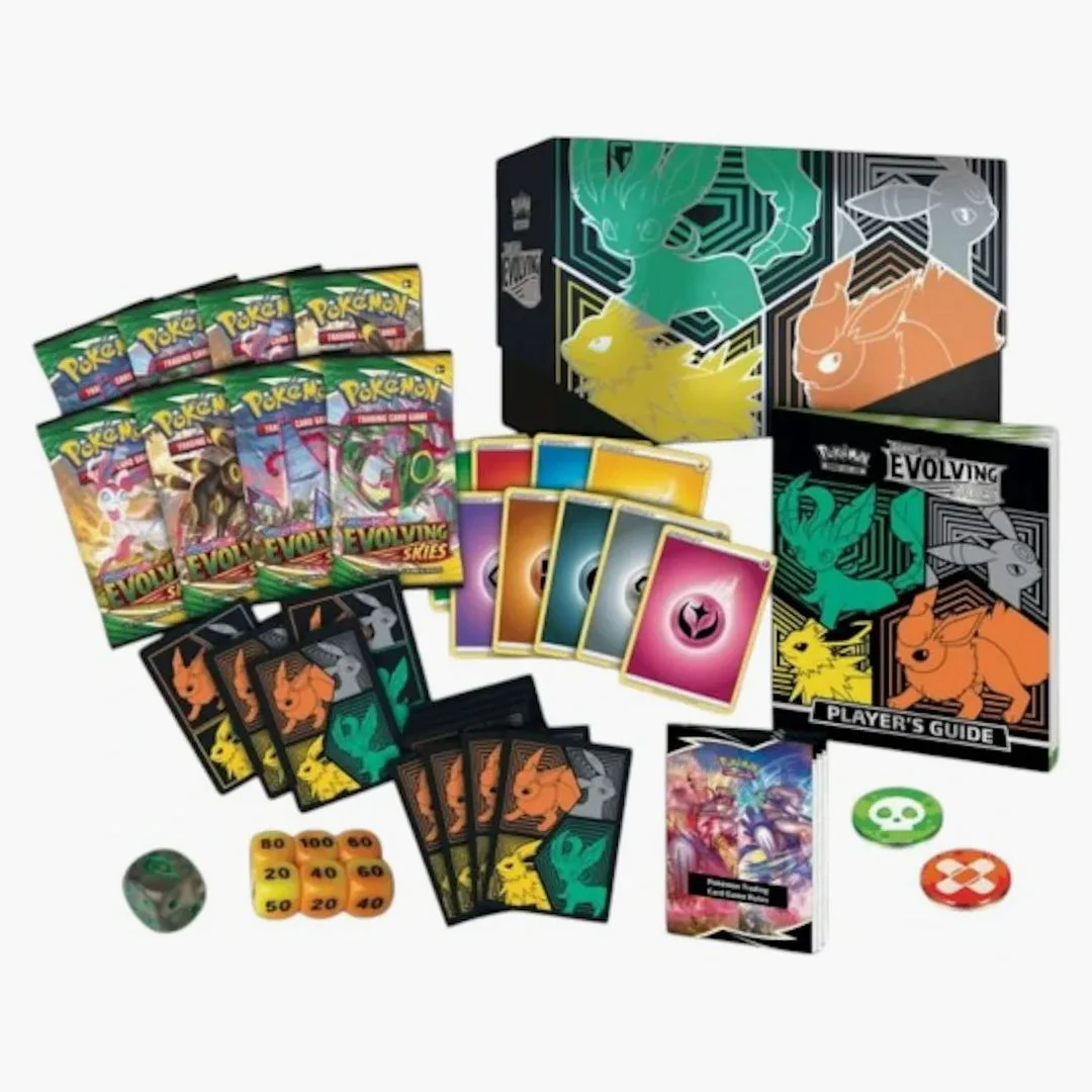 Pokémon Tcg Sword & Shield Evolving Skies Elite Trainer Box (flareon/jolteon/umbreon/leafeon) - Image 2