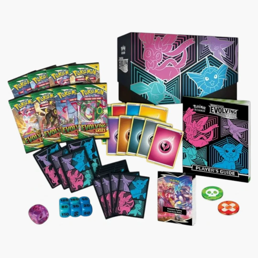 Pokémon Tcg Sword & Shield Evolving Skies Elite Trainer Box (glaceon/vaporeon/sylveon/espeon)