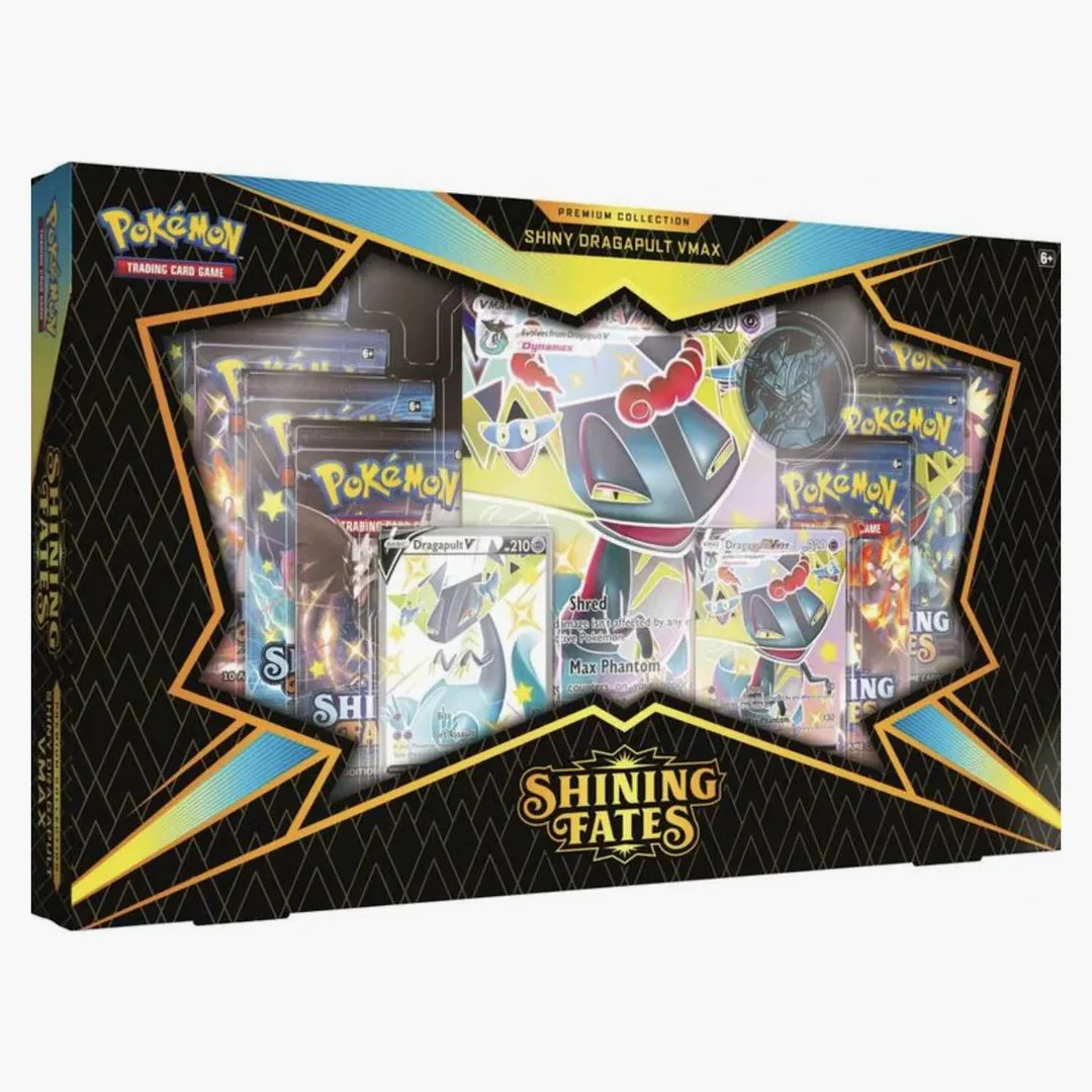 Pokémon Tcg Sword & Shield Shining Fates Shiny Dragapult Vmax Premium Collection