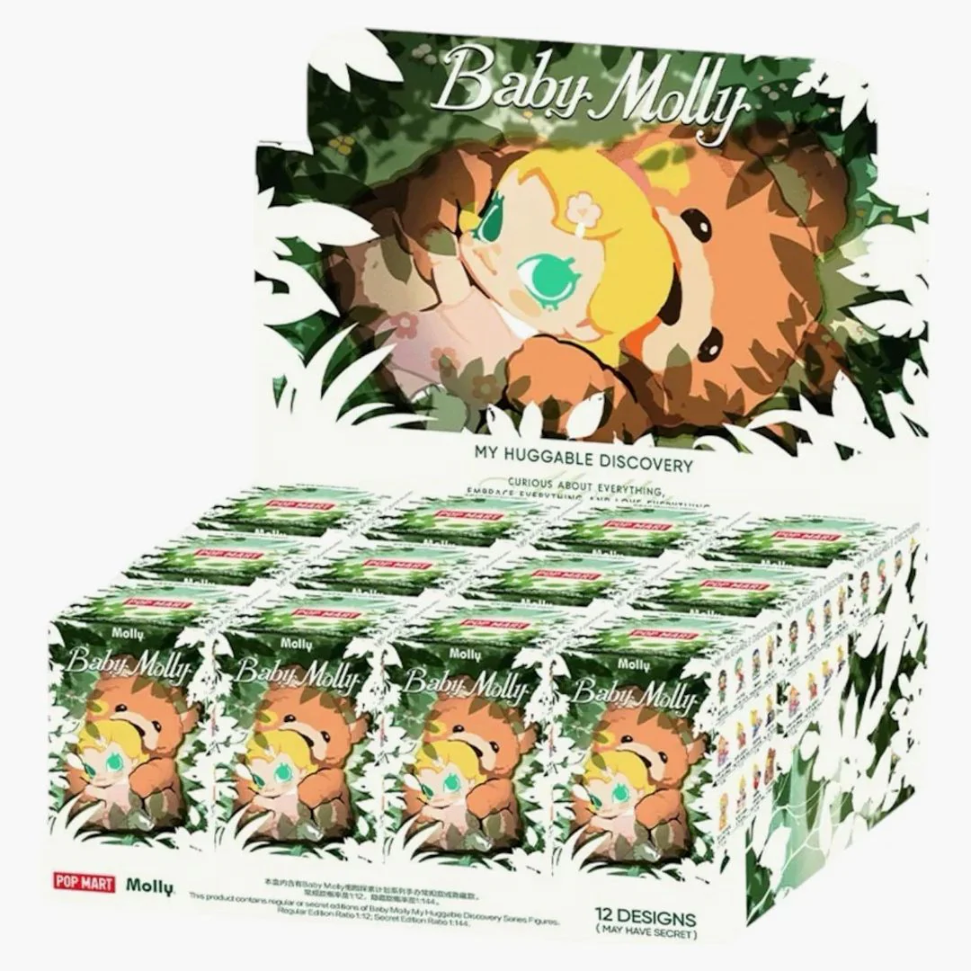 Pop Mart Baby Molly My Huggable Discovery Series Figures Sealed Case (12 Blind Box)
