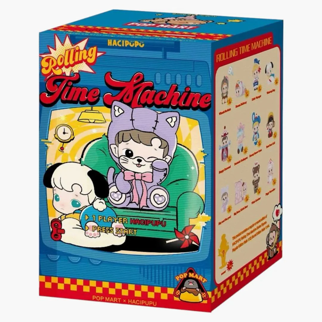 Pop Mart Hacipupu Rolling Time Machine Series Figures Single Blind Box Single Blind Box