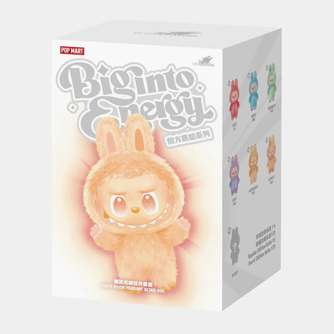 Pop Mart Labubu The Monsters Big Into Energy Series Happiness Vinyl Plush Pendant - Image 2