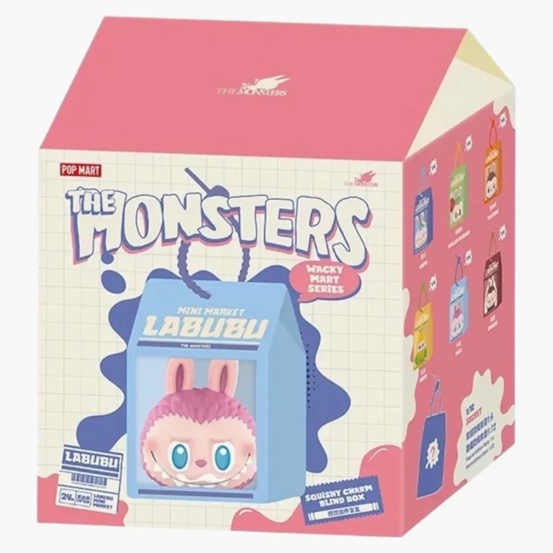 Pop Mart Labubu The Monsters Wacky Mart Series Squishy Charm Single Blind Box