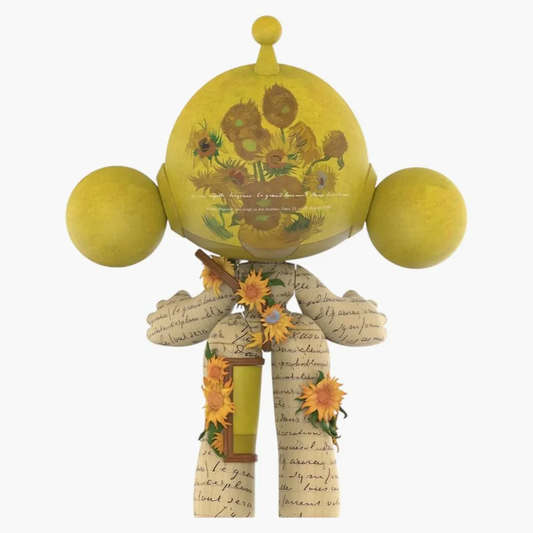 Pop Mart Mega Skullpanda Van Gogh Museum Sunflowers 4