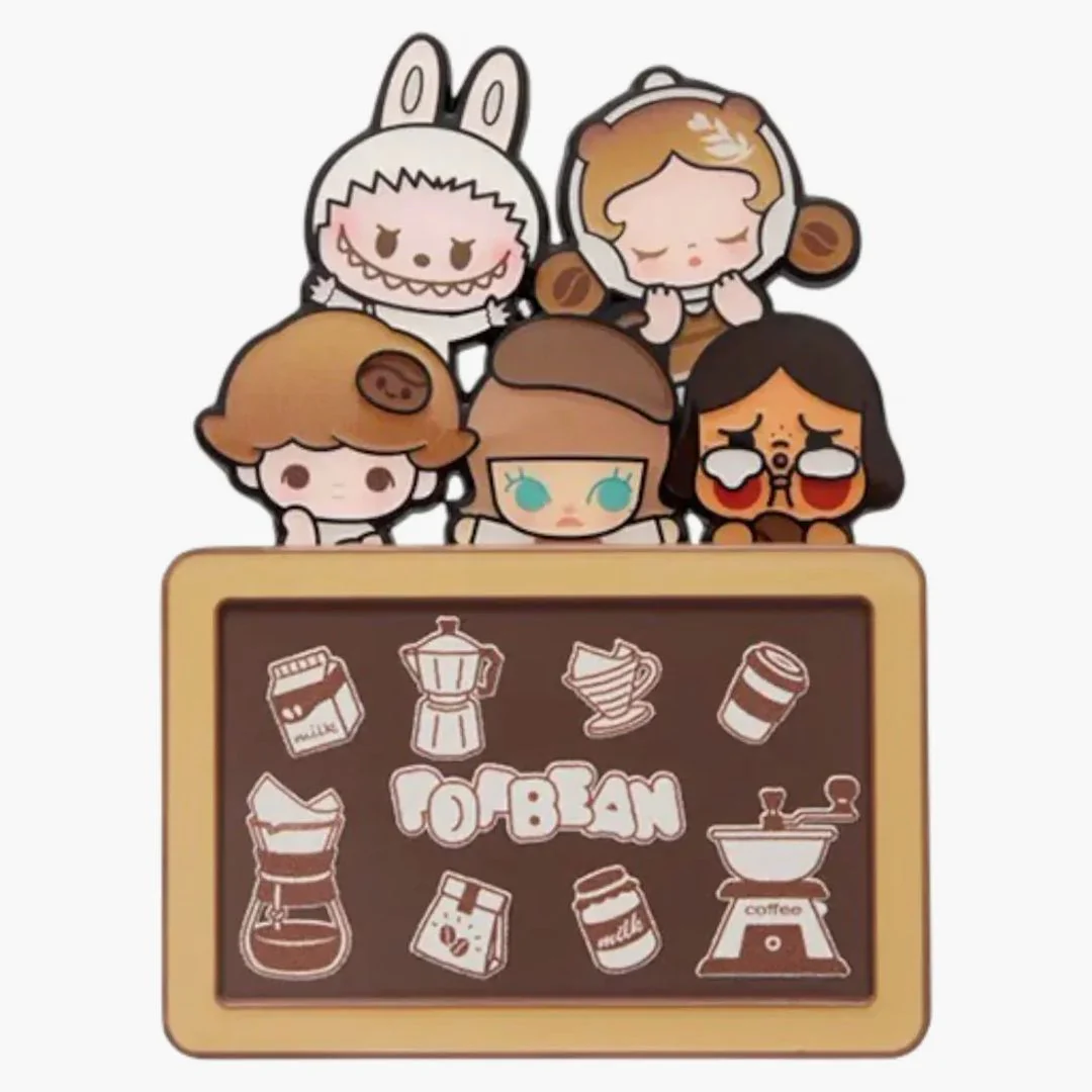 Pop Mart Pop Bean Coffee Factory Series Coffee Family Combo Secret Edition Fridge Magnet