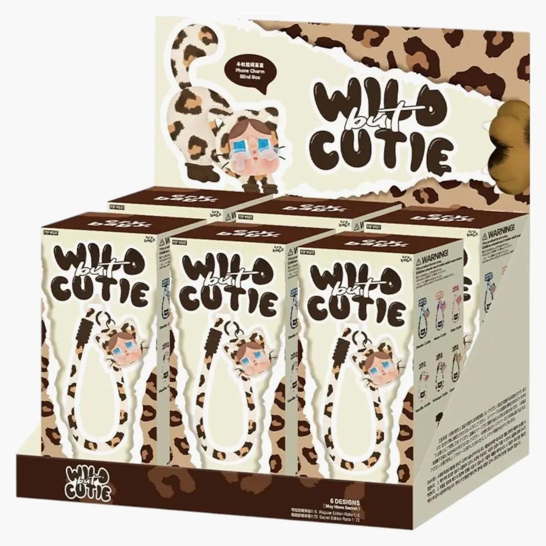 Pop Mart Pop Mart Crybaby Wild But Cutie Series Phone Charm Sealed Case (6 Blind Box)