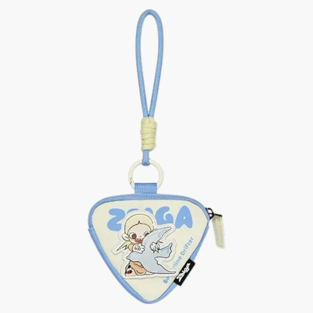 Pop Mart Zsiga Borderline Drifter Series Clutching Blue Triangular Bag Charm
