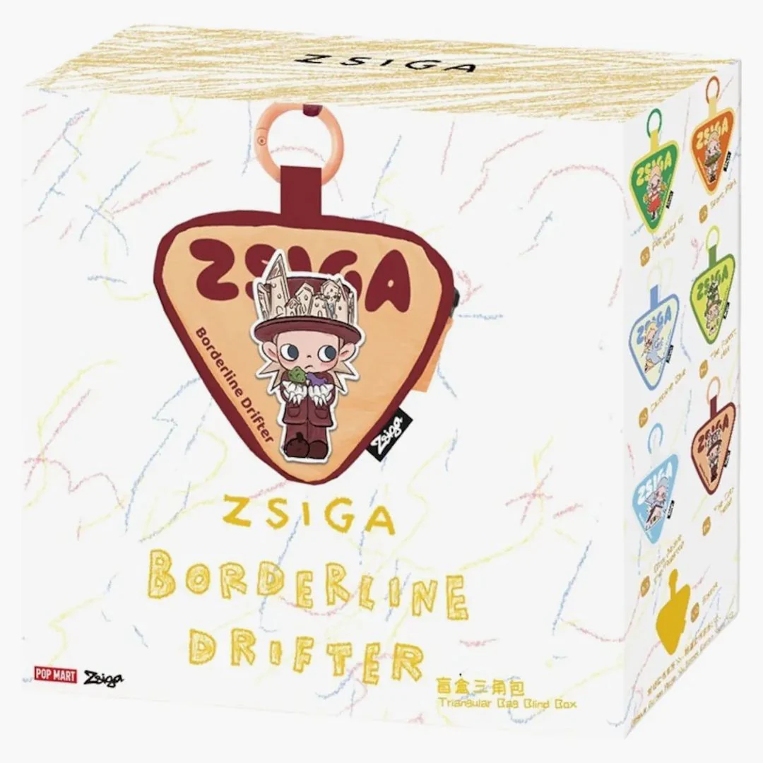 Pop Mart Zsiga Borderline Drifter Series Triangular Bag Charm Single Blind Box