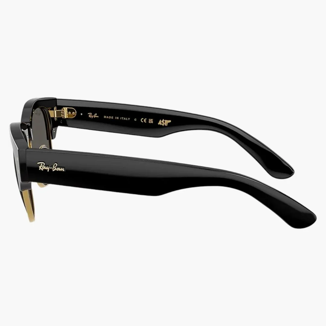 Ray-ban X A$ap Rocky Mega Clubmaster Blacked Out Collection Sunglasses Black Dark Grey (rb0316s 6826j5 53-21) - Image 3