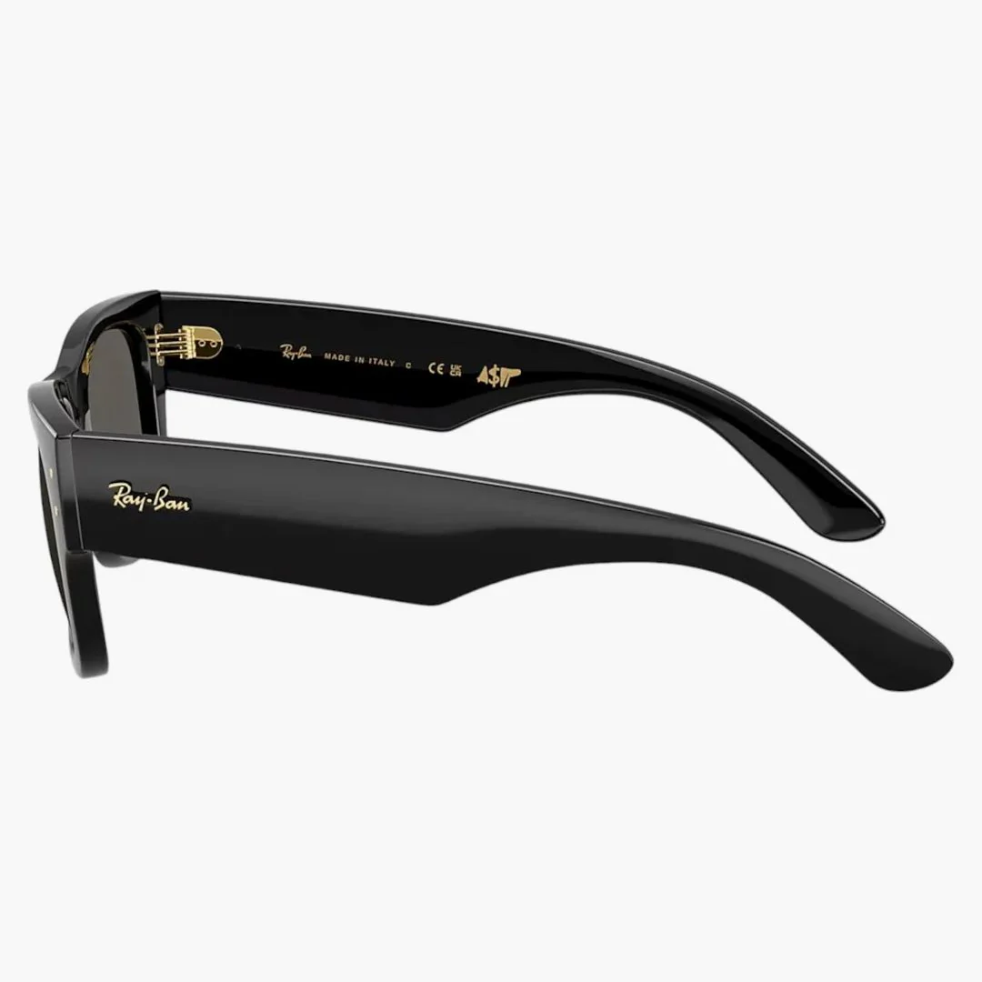 Ray-ban X A$ap Rocky Mega Wayfarer Blacked Out Collection Sunglasses Black Dark Grey (rb0840s 6826j5 51-21) - Image 3