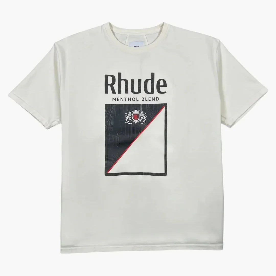 Rhude Collins Fumar Tee Vintage White