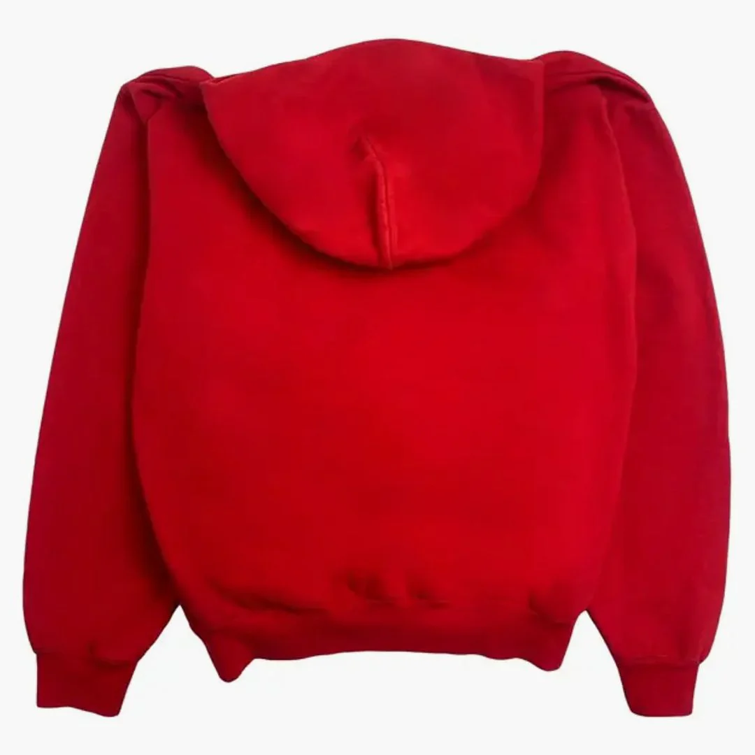 Sp5der Metro Booming Hoodie Red - Image 2