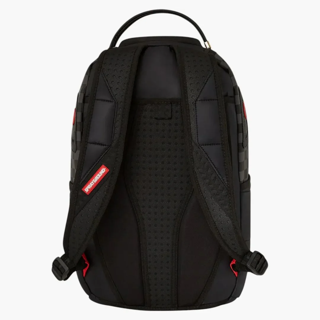 Sprayground Black Puffer Grey Check Backpack Backpack Black Grey - Image 3