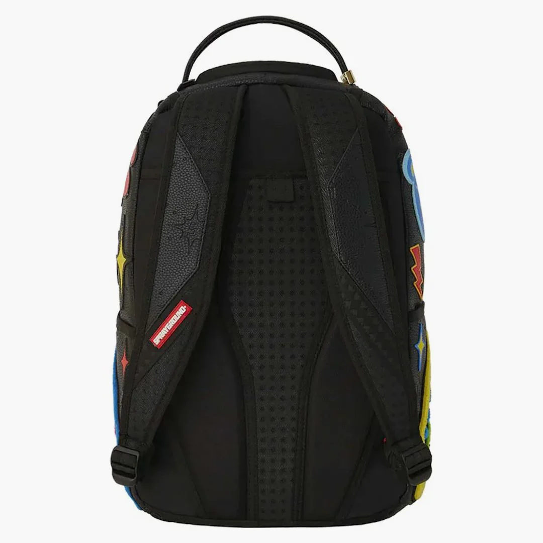 Sprayground Colorful Money Bear Cheneille Dlxsv Backpack Black/green - Image 3