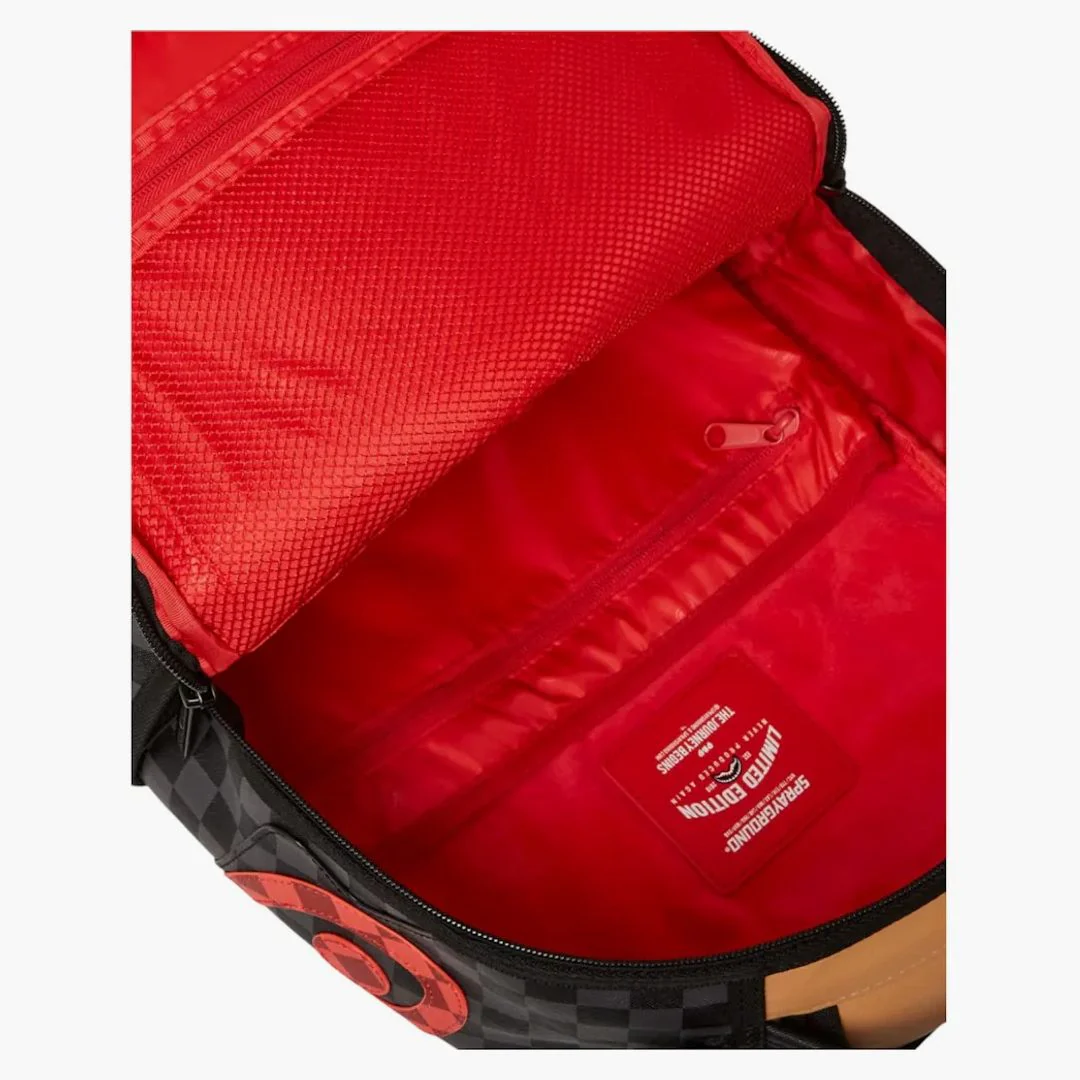 Sprayground Evil Triple Decker Backpack Backpack Black Red - Image 2