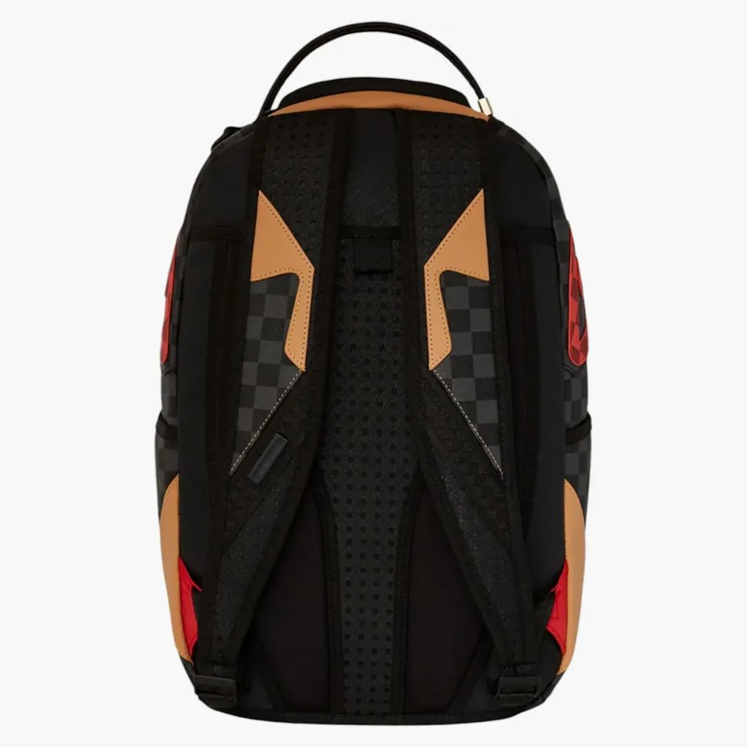 Sprayground Evil Triple Decker Backpack Backpack Black Red - Image 3