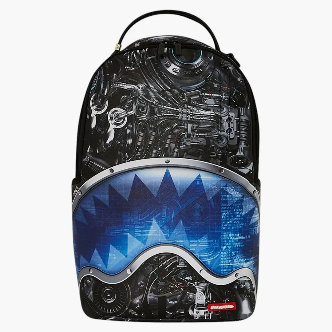 Sprayground Full Mechanical Shark Dlxr Backpack Multicolor - Image 3