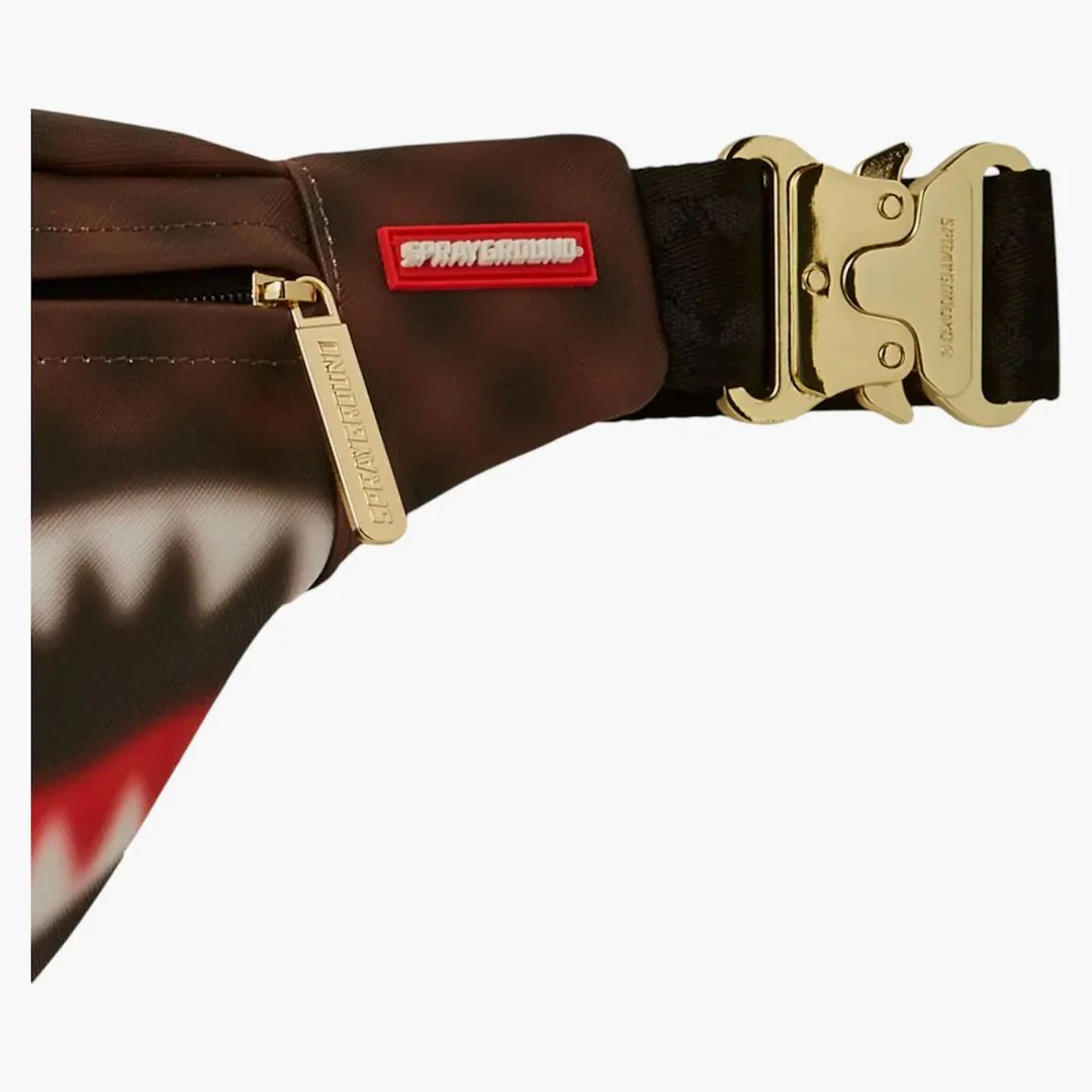 Sprayground Sharks In Paris Blur Savvy Crossbody Crossbody Black Brown - Image 2