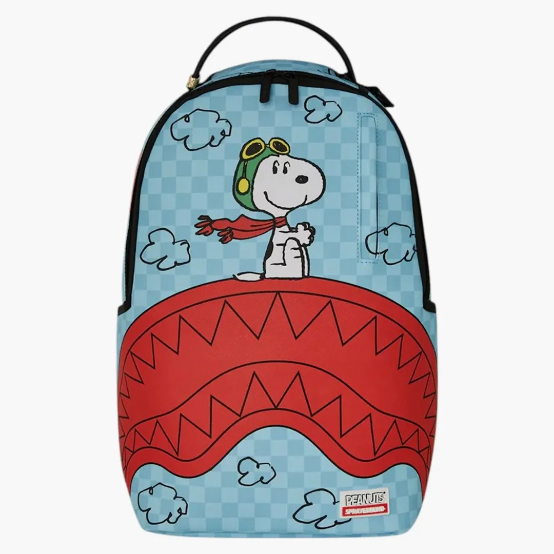Sprayground Snoopy Pilot Shark Dlxsv Backpack Multicolor