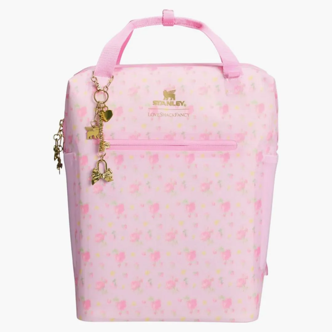 Stanley 1913 X Loveshackfancy All Day Madeleine Mini Cooler Backpack Ibiza Sunset - Image 3
