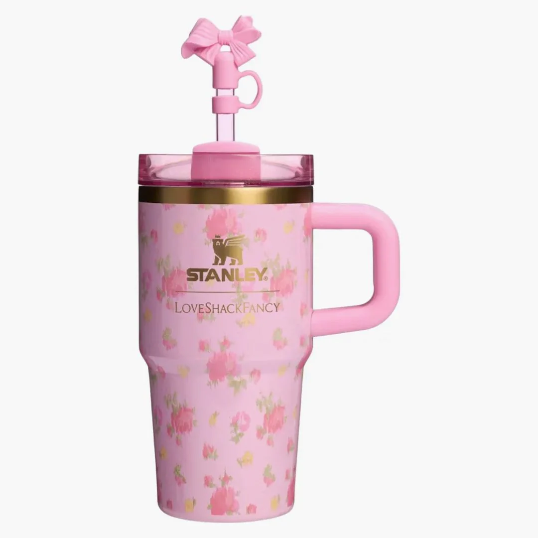 Stanley 1913 X Loveshackfancy Flowstate Quencher 20oz Tumbler With Handle Ibiza Sunset