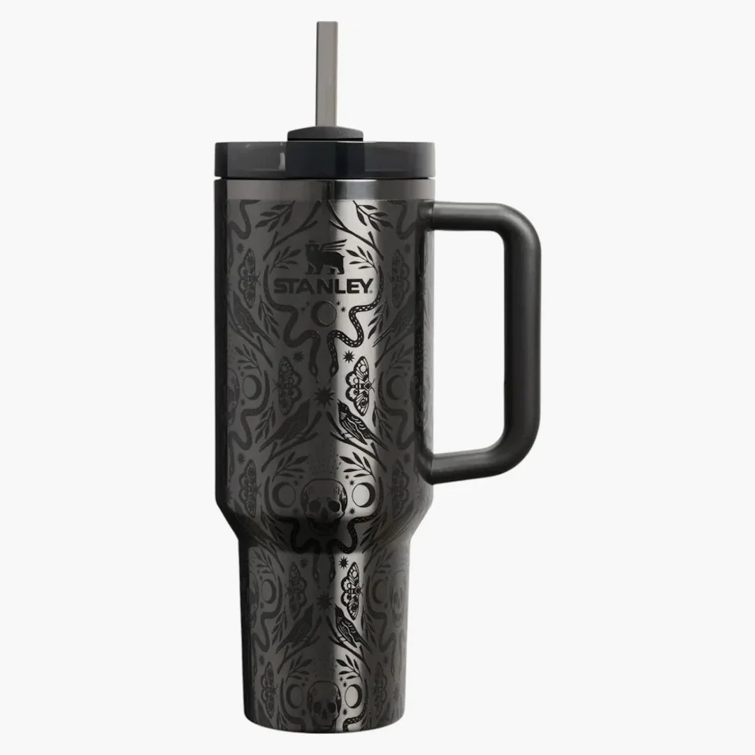 Stanley The Halloween Quencher H2.0 Flowstate 40oz Tumbler Deadly Damask
