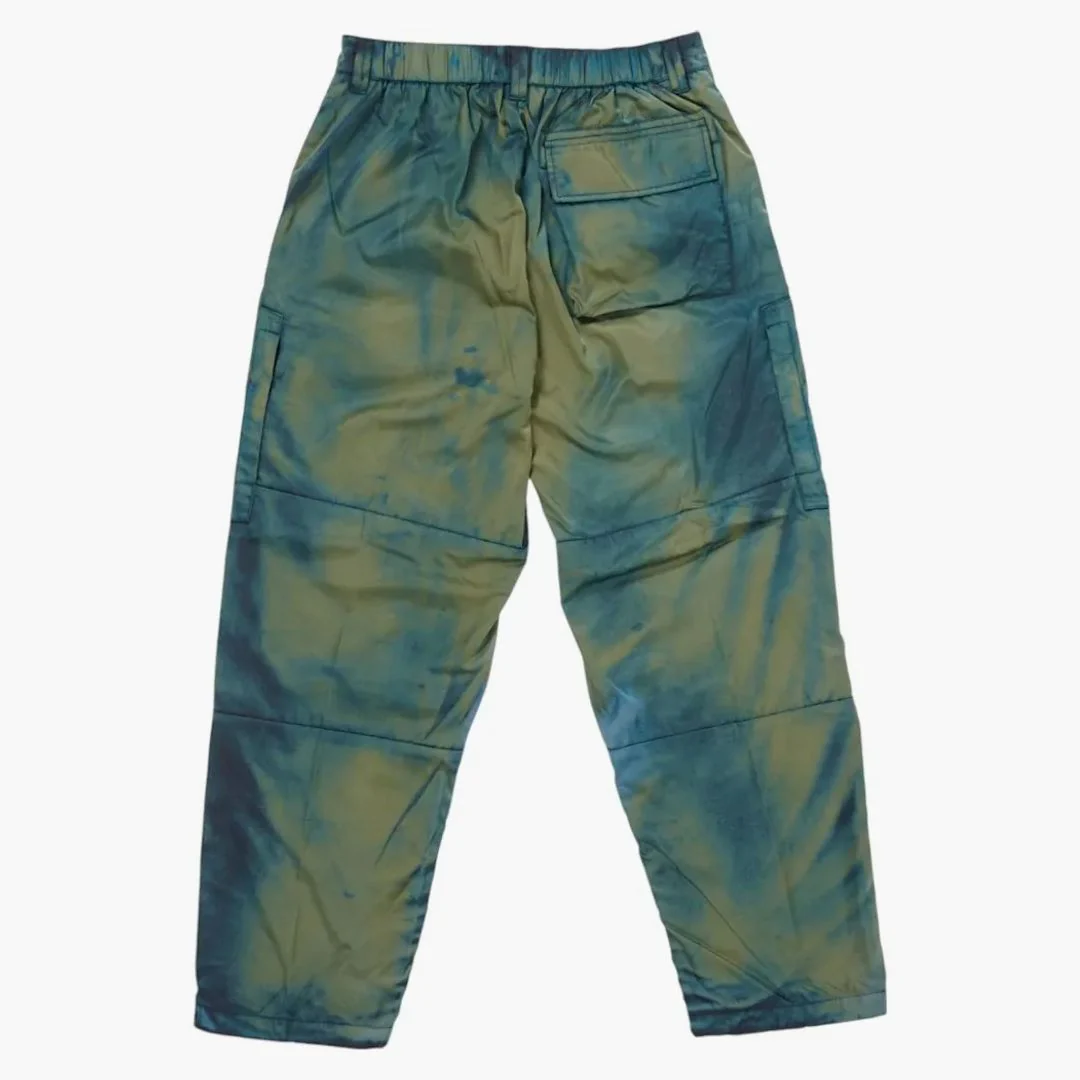 Stone Island X Porter Hand Corrosion On Nylon Twill Loose Fit Cargo Trousers Blue - Image 2
