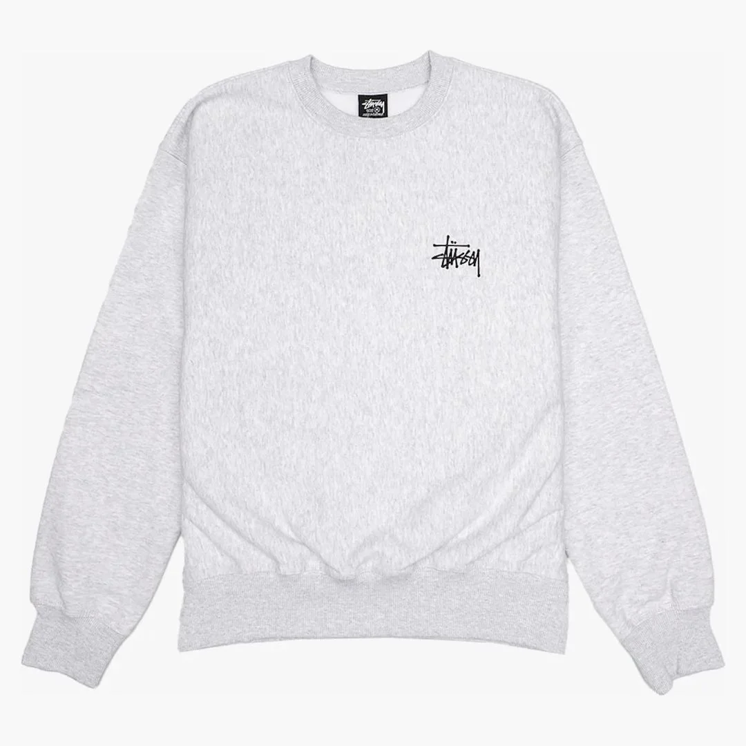 Stussy Basic Crew Ash Heather - Image 2