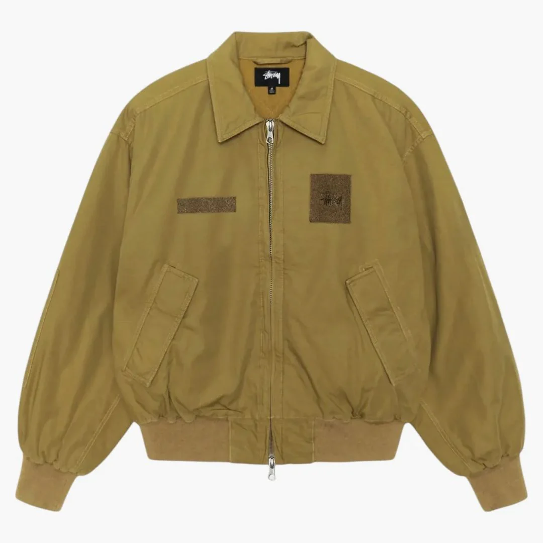 Stussy Flight Bomber Jacket Golden Olive
