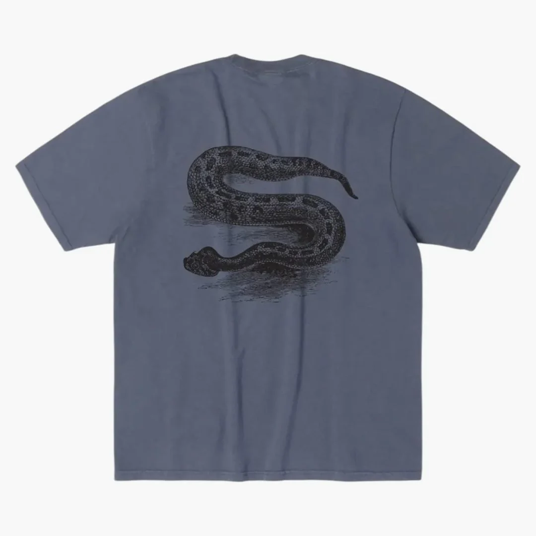 Stussy Serpent Pigment Dyed Tee Navy