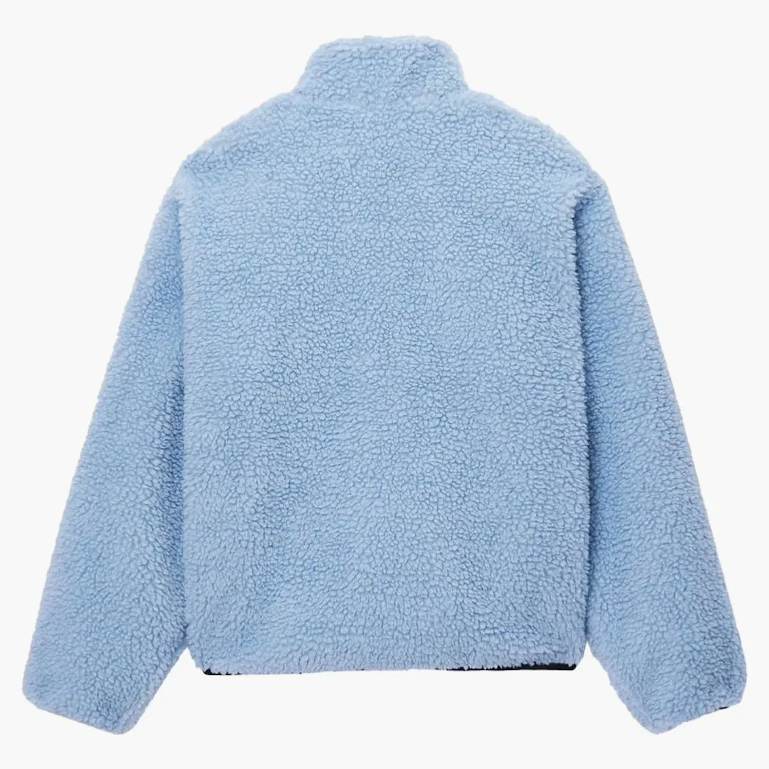 Stussy Sherpa Reversible Jacket Light Denim - Image 2