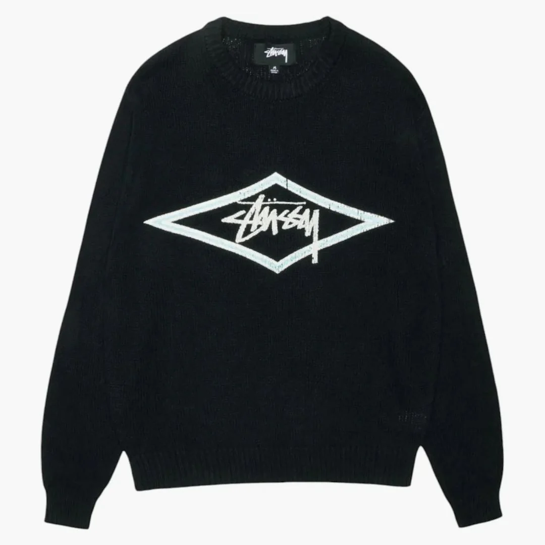 Stussy Surf Team Sweater Black - Image 2