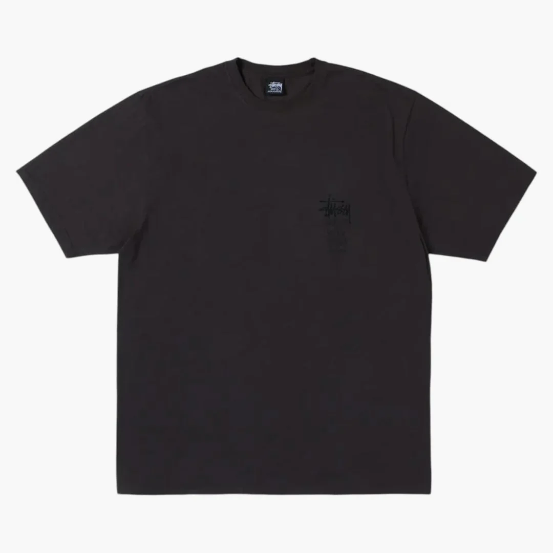 Stussy Swim Out Pigment Dyed Tee Faded Black - Image 2