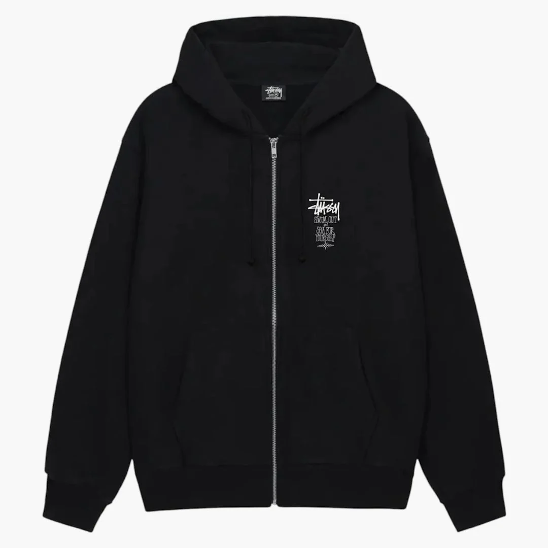 Stussy Swim Out Zip Hoodie Black
