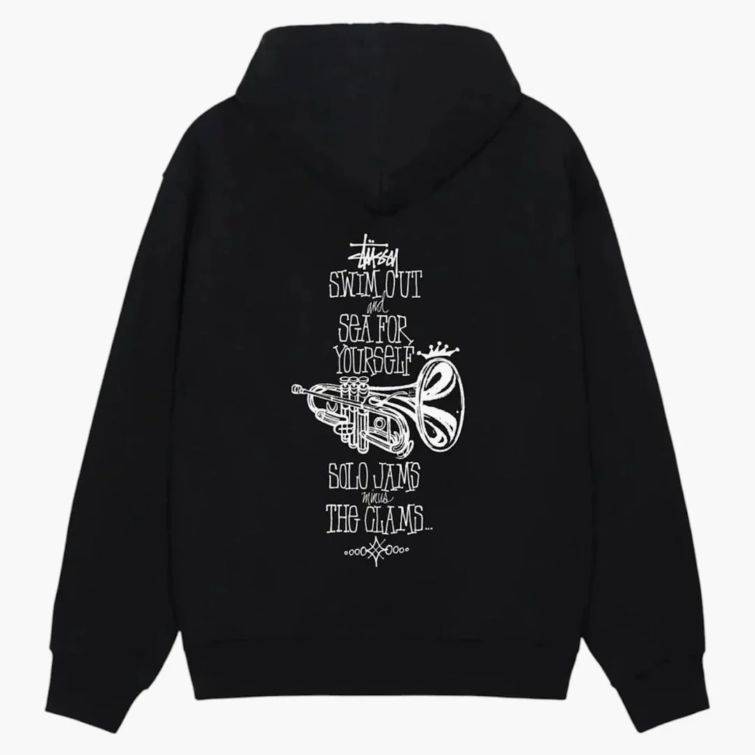 Stussy Swim Out Zip Hoodie Black - Image 2
