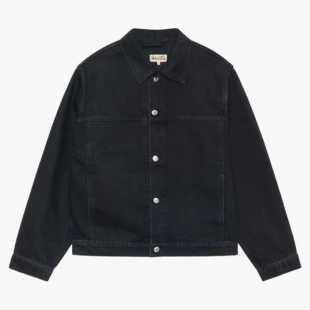 Stussy Trucker Denim Jacket Black - Image 2