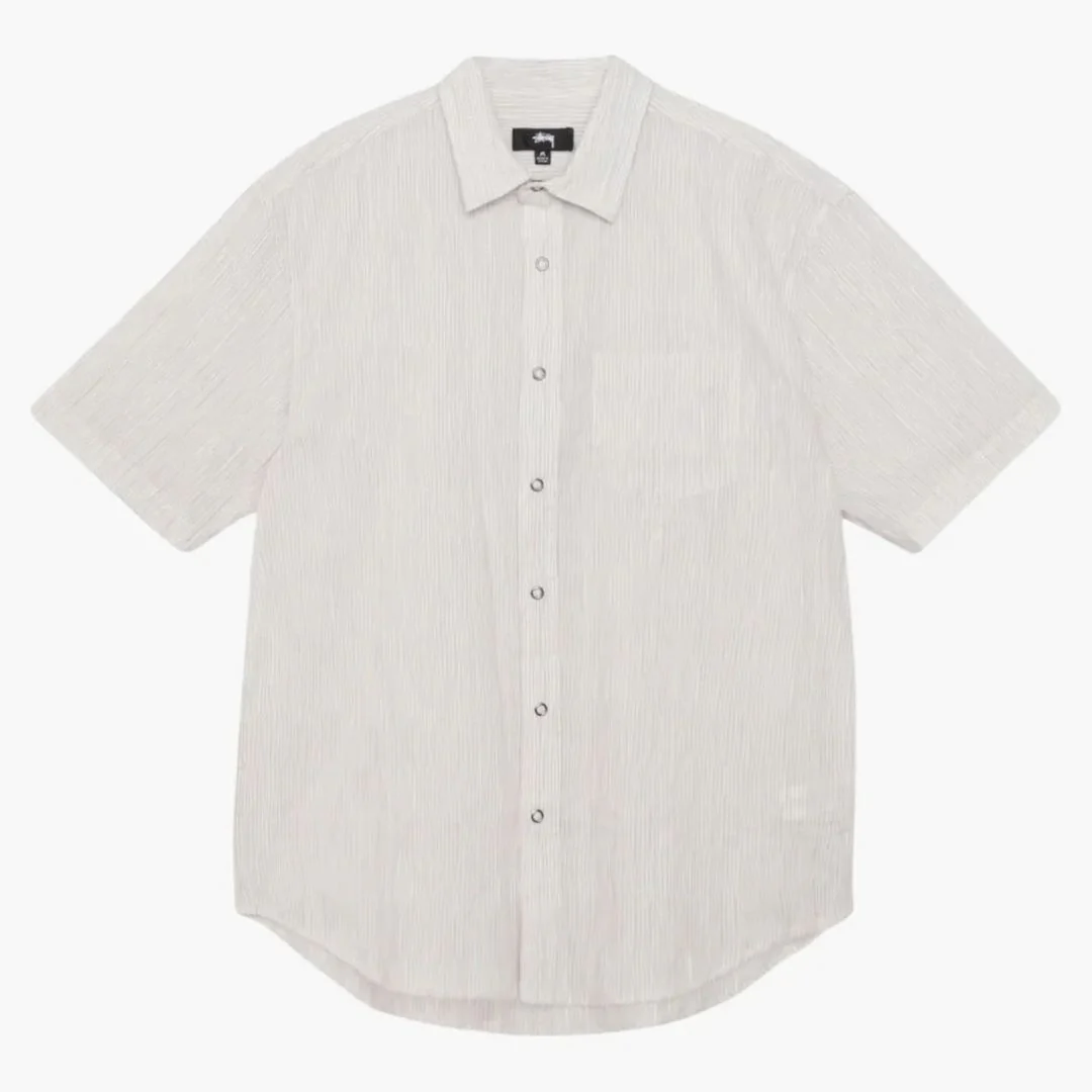 Stussy Wavy Striped Shirt White/natural Stripes
