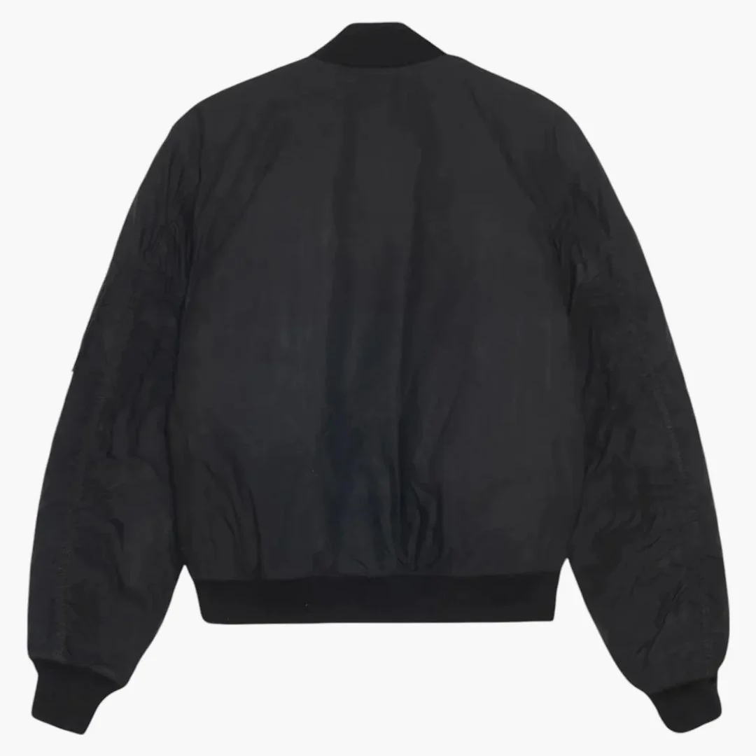 Stussy Waxed Built Bomber Jacket Black - Image 2
