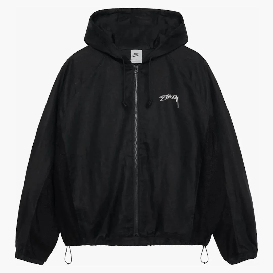 Stussy X Nike Linen Shell Jacket (asia Sizing) Black