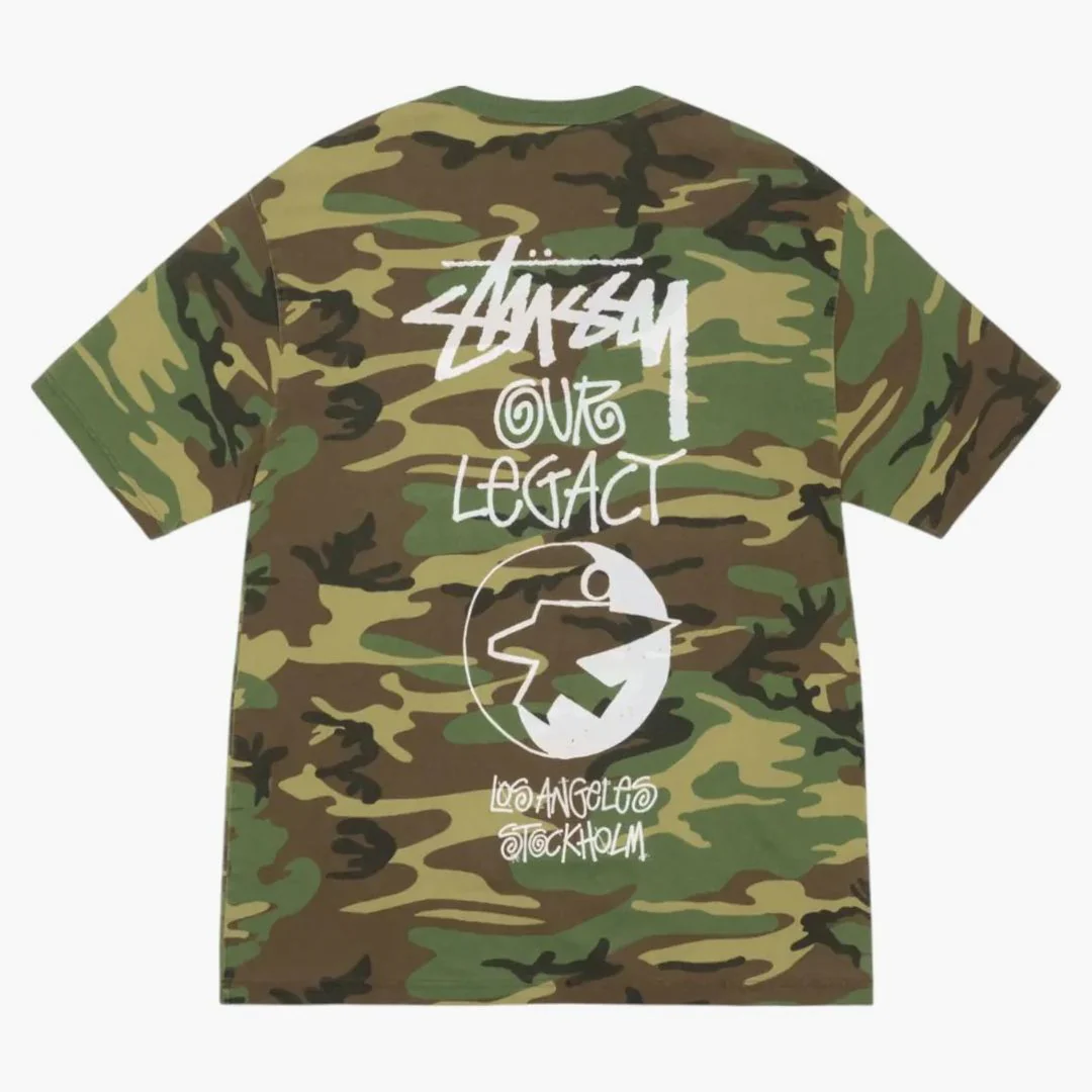Stussy X Our Legacy Work Shop Surfman Pigment Dyed Tee Camo - Image 2