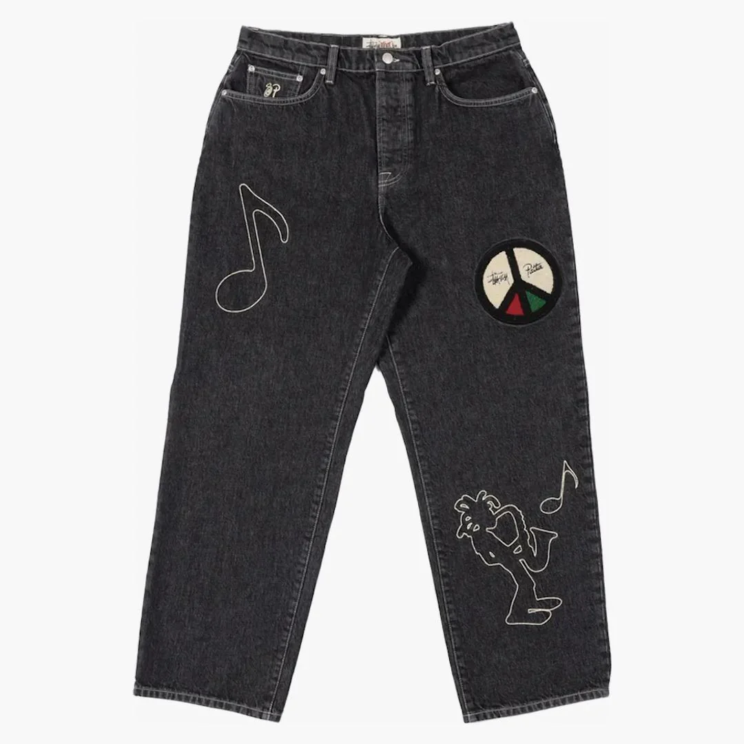 Stussy X Patta Big Ol' Jean Black - Image 2